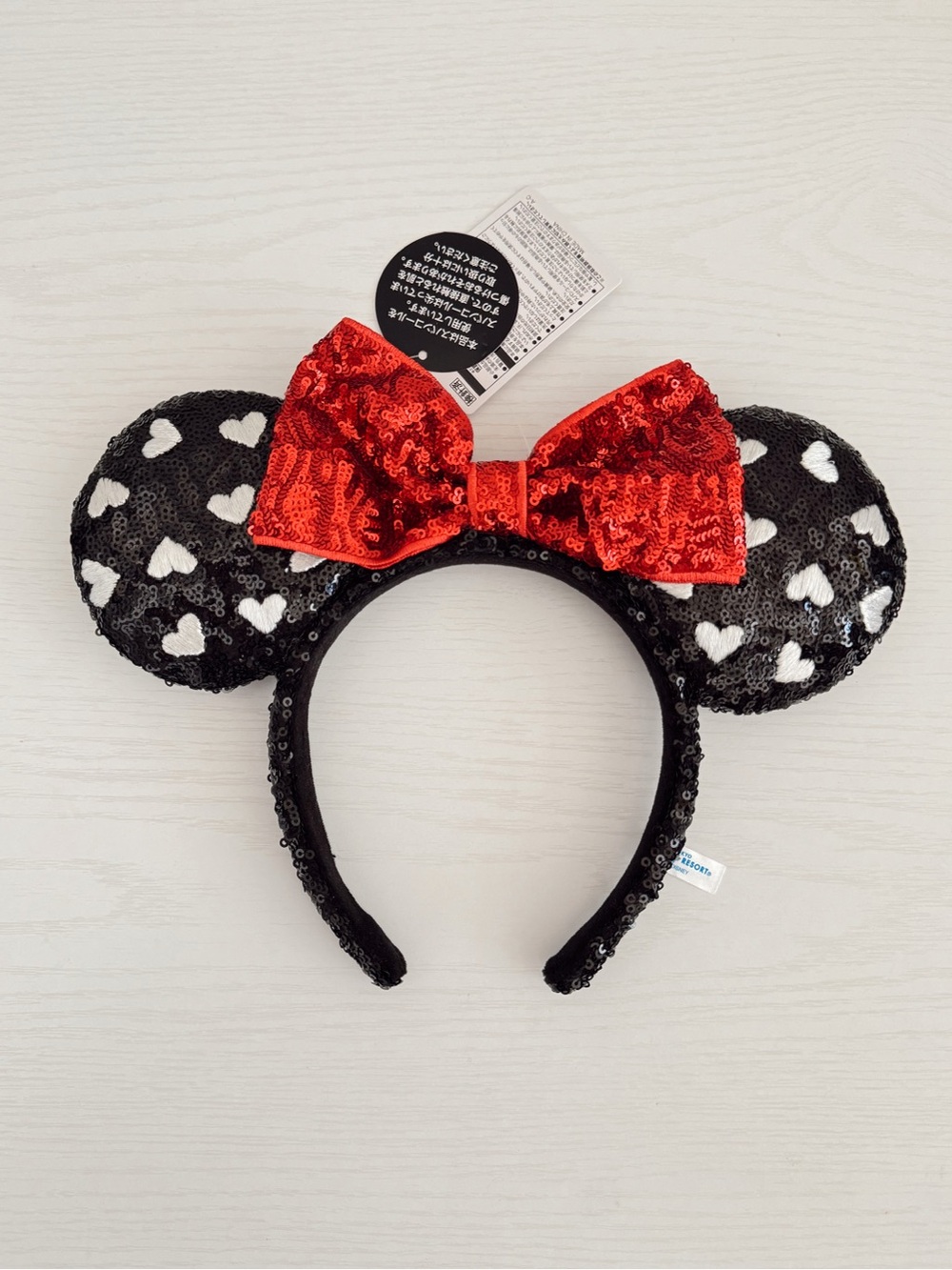 Tokyo Disney heart sequin Mickey headband ears